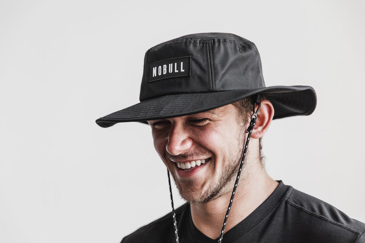 Nobull Boonie Men's Hats Black | Australia (LA8325)